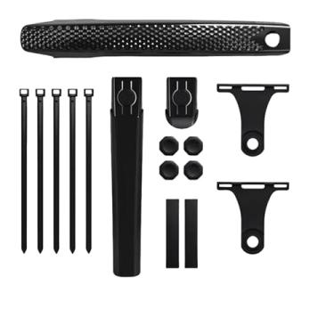 Imagem de Para-lama removível para bicicleta, protetor de lama em PP macio e resistente, para bicicletas de estrada e gravel aro 700C, para rodas dianteiras e traseiras.