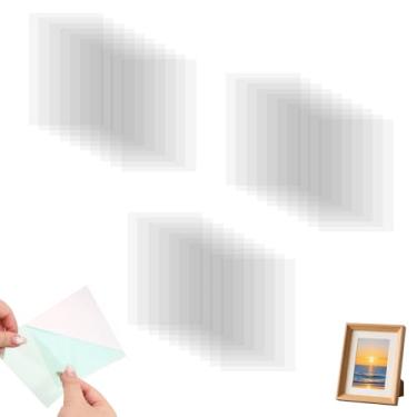 Imagem de Folhas de acetato transparente para cartões Shaker - 30 peças de folhas de acetato resistentes ao calor, folha de plástico transparente, filme plástico para artesanato DIY, scrapbooking, molde de