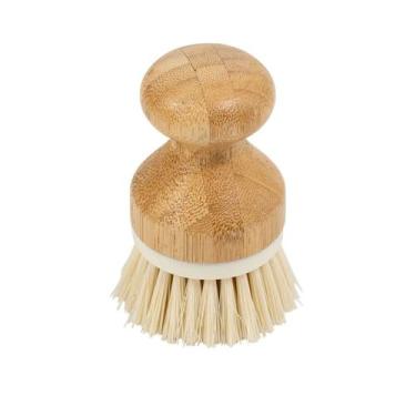 Imagem de Escova de Limpeza Redonda com Pega de Bambu Oikos:Off White