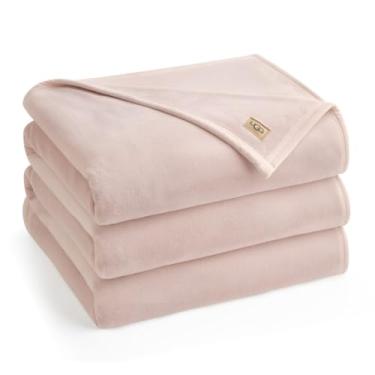 Imagem de UGG Cobertor de lã Coco King para cama – Decoração de quarto aconchegante e luxuosa, cobertores macios e pesados para roupa de cama de inverno e decoração de Natal branca, presentes para adolescentes