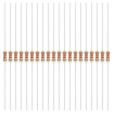 Imagem de YOKIVE 200 peças 1/4W (0,25 Watts) 1,2k Ohm 5% Resistor de filme de carbono, resistor fixo único de filme de carbono | Ótimo para dispositivos eletrônicos DIY, placas de circuito, sensores