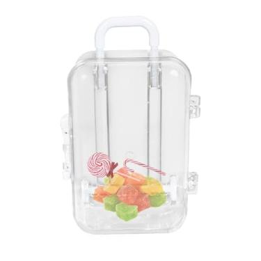 Imagem de Brinquedo pequeno para bagagem, mini caixa de presente transparente | Caixa de embalagem de viagem para aniversário, casamentos, decoração de casa antiga, festa de