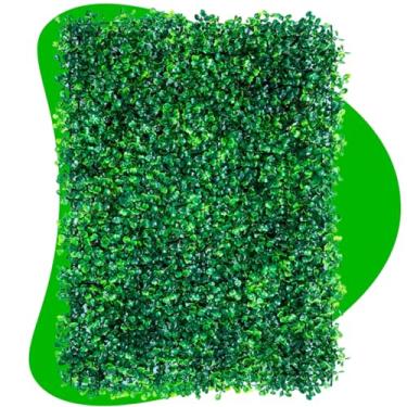 Imagem de VIDRO&DECOR Placa Buchinho Grama Artificial Parede Muro Inglês Vertical, Verde, 60x40cm, Plástico, Retangular, À Prova d'Água (10)