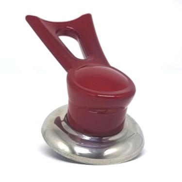 Imagem de Kit 5 Alças Puxador Pegador para Recuperação de Tampa de Panela (Vermelho)