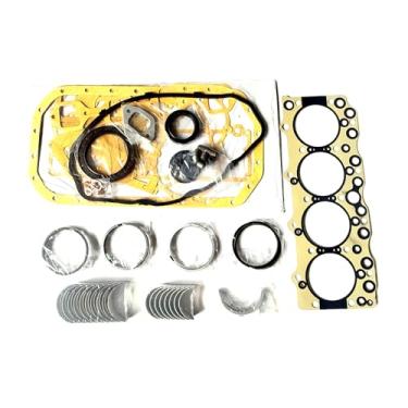 Imagem de EVICTORY Anel de pistão do motor K4N + todos os rolamentos + kit completo de juntas para peças de reconstrução Mitsubishi Diesel