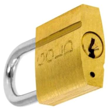 Imagem de Cadeado Latão Maciço Gold Art 40mm