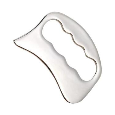 Imagem de Ferramenta Gua Sha De Aço Inoxidável Para Massagem Corporal Completa, 
