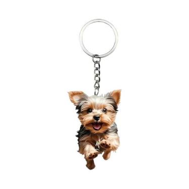 Imagem de Chaveiro De Cachorro Saltitante Em Acrílico Fofo Para Bolsas E Mochila