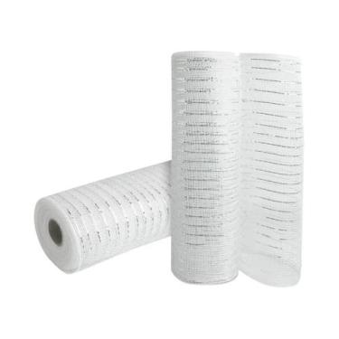 Imagem de Rolo De Tecido De Tule Dourado Para Decoração De Árvore De Natal, Guir