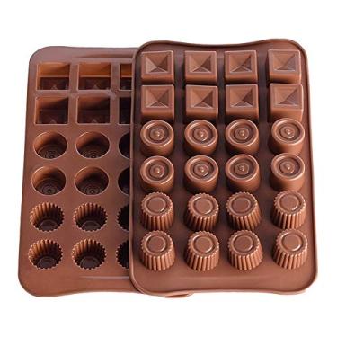 Imagem de Forma de silicone para assar 24 grades qualidade alimentar prática DIY bolo chocolate muffin gelo congelado cozinha festa bebidas antiaderente micro-o