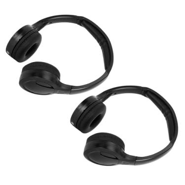 Imagem de Cosiki Fone de Ouvido Estéreo Infravermelho Sem Fio para Encosto de Cabeça de Carro, Fone de Ouvido Sem Fio Dobrável Confortável para DVD Player de 2 Canais, Qualidade de Som Nítida, Mudo