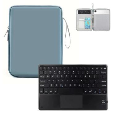 Imagem de Kit Capinha Bolsa + Teclado Bluetooth Para Tablet Lenovo M11