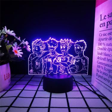 Imagem de Luz noturna LED 3D Haikyuus Karasunos Highs Schools