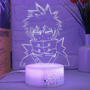 Imagem de Luz noturna LED 3D My Hero Academia Midoriya Izuku