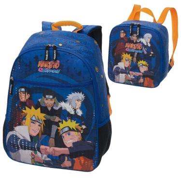 Imagem de Kit Mochila E Lancheira Escolar Infantil Naruto Leaf 978H