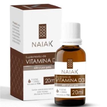 Imagem de Vitamina D3 400 UI 20ml Liquido Naiak-Unissex