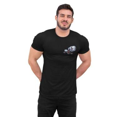Imagem de Camiseta Masculina Pílulas Disco de Vinil Rock Minimalista - Hipsters 