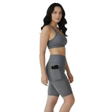 Imagem de Bermuda Fitness Feminina Com Bolsos Laterais-Feminino