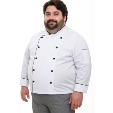 Imagem de Dolma Masculina Plus Size Vantage Branco, G2