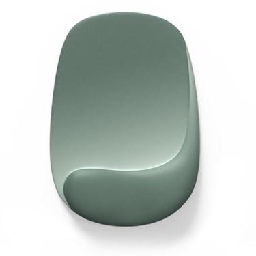 Imagem de Mouse pad com descanso de pulso mudança gradual ergonômico para jogos mousepad descanso de pulso suave mouse pad de silicone para escritório em casa (verde)