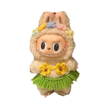 Imagem de Biquíni Estilo Havaiano Com Saia De Grama E Faixa De Cabelo Para Bonec