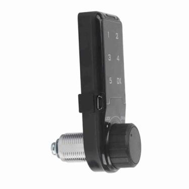 Imagem de Fechadura de Gabinete de Entrada Sem Chave, Senha do Teclado Sensível Ao Toque Fechadura de Acesso Com Chave Fechadura de Porta de Entrada Sem Chave Eletrônica Com Controle de