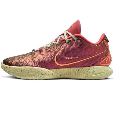 Imagem de Nike Tênis de basquete masculino Lebron XXI (FN0708-800, Ember Glow/Campfire Orange/Dark Russet/Elemental Gold), Ember Glow/Laranja Fogueira/Castanho Escuro/Ouro Elemental, 45 BR