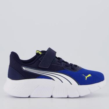 Imagem de Tênis Puma Flexfocus Modern AC+ PS Juvenil Azul e Branco, 26