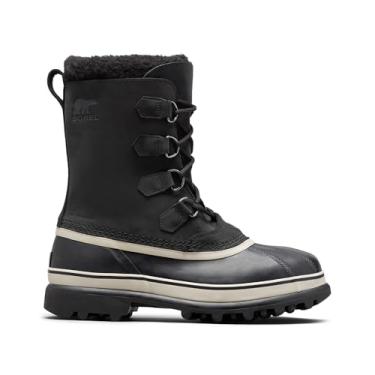 Imagem de Sorel Bota de neve masculina Caribou, Preto, pedra escura, 39