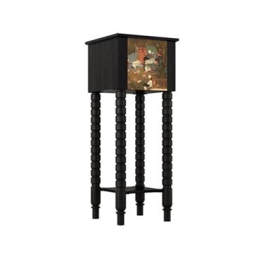 Imagem de KHUTRW3D Suporte de exibição vintage de bonsai de perna alta com base de vaso, enfeite de entrada interna para exibição de flores