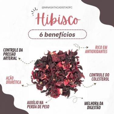 Imagem de OFERTA 100g HIBISCO DESIDRATADO PARA CHÁ - Minas Atacadista