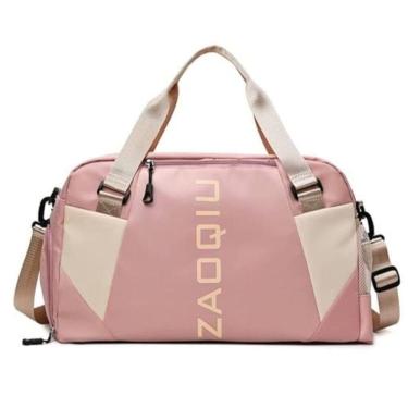 Imagem de Bolsa Mala Grande Alça Academia Esportiva Viagem, Piscina Ideal Para Viagens, Porta Sapatos - Rosa