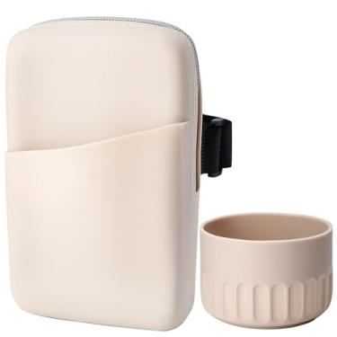 Imagem de Conjunto de bolsa de garrafa de água e bota de silicone para acessórios Stanley Cup – Bolsa para copo Quencher Adventure 1,134 g, IceFlow 590 ml e copos de 850 g, mantendo telefone, chaves e carteira