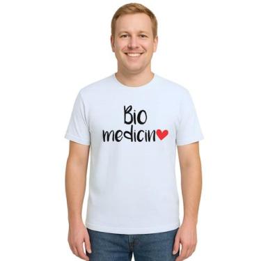 Imagem de Camiseta Biomedicina Coração Universitária Personalizada - Use P4, Bra