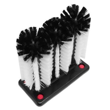 Imagem de AYNEFY Ferramenta Alternativa para Máquina de Lavar Louça, Escova de Copo de 3 Cabeças, Escovas de Limpeza de Garrafas de água, Base de Sucção, Lavadora de Vidros, Multicabeças, Purificador de