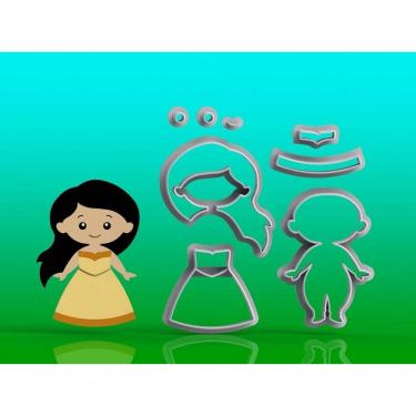 Imagem de Cortador Princesa Pocahontas Modular Tamanho 6 Cm