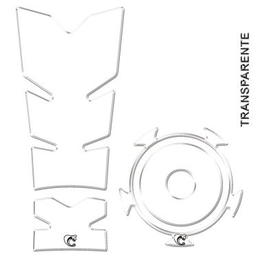 Imagem de Kit Protetor Tanque E Bocal Adesivo Moto Yamaha Fz15 Ano 2022/2023 Transparente