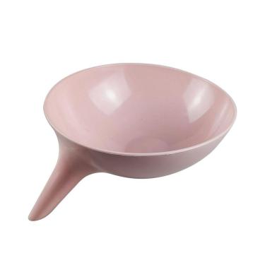 Imagem de Escorredor De Alimentos Tigela Funil Maior Praticidade Rosa