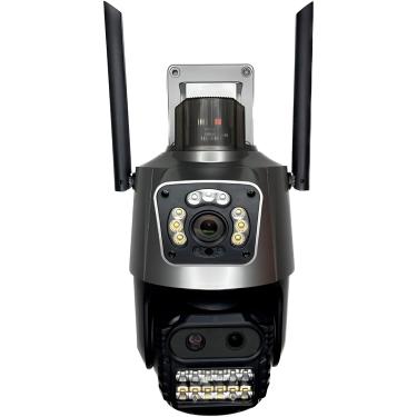 Imagem de Câmera Externa Vigilância Lente Dupla Visão Noturna