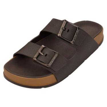 Imagem de Chinelo Slide Masculino Conforto Casual Milao Plus Cartago, Castor, Ma
