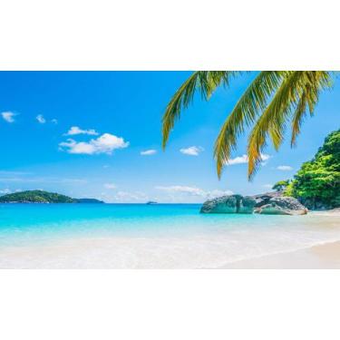 Imagem de Painel de Lona Praia 3D - Fabrika de Festa, 400x200cm