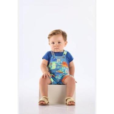 Imagem de Conjunto Bebê com Jardineira e Body Up Baby-Masculino