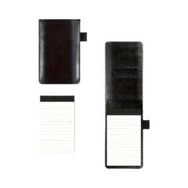 Imagem de Mini Bloco De Notas Impermeável Em Couro PU Com Alça E Estojo Para Láp