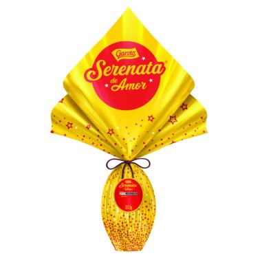 Imagem de Ovo de Páscoa Garoto Serenata de Amor Ao Leite Recheado 217,7g Crocante