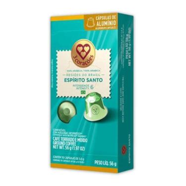Imagem de 10 Cápsulas Café Nespresso Espírito Santo 3 Corações - 3 Coracoes