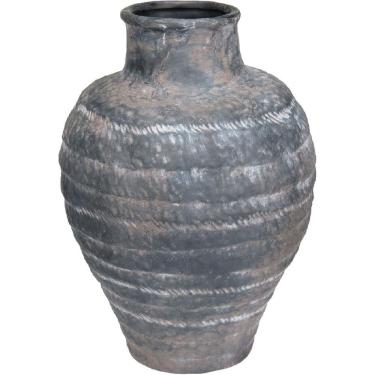 Imagem de VASO DECORATIVO ENFEITE CASA HOME&CO CERÂMICA 30x20x20cm CINZA