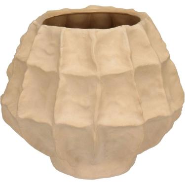 Imagem de VASO DECORATIVO ENFEITE CASA HOME&CO CERÂMICA 21x25x25cm BEGE