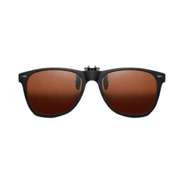 Imagem de Óculos De Sol Polarizados Masculinos Com Clip, Visão Noturna, Antirref