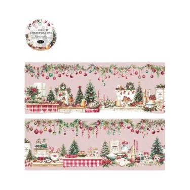 Imagem de Rolo De Adesivos PET De 65mm X 2m Para Véspera De Natal, DIY, Scrapboo
