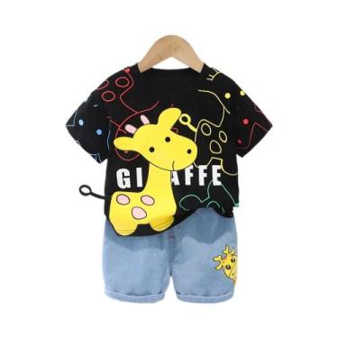 Imagem de Conjunto De Verão Para Bebês Meninas E Meninos 2 Peças Camiseta E Shor